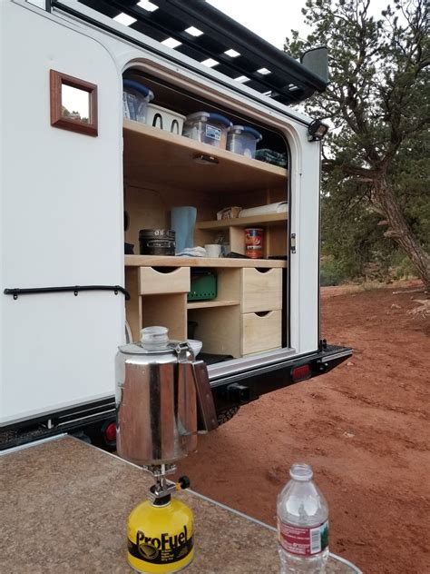 Hiker Trailer — Cabinet Packages Hiker Trailer Runaway Camper Trailer