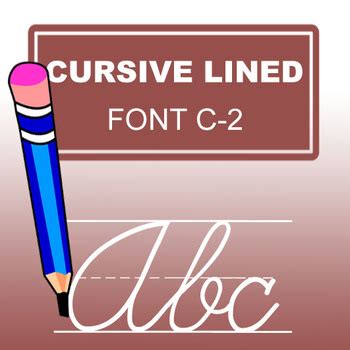 Cursive Lined Font By Fonts4Teachers Award Winning TpT