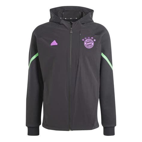 Veste survêtement Bayern Munich Lifestyle noir violet 2023 24 sur Foot fr