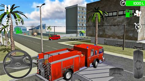 Fire Engine Simulator | Burning Building Rescue | Simulation Game - YouTube