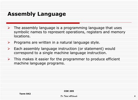 PPT COE 205 3 Computer Organization Assembly Language PowerPoint