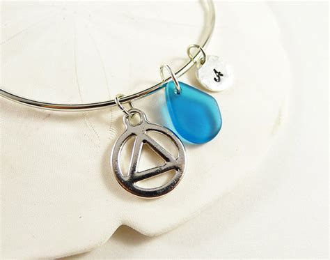 AA Symbol Bracelet Recovery Symbol Jewelry Alcoholics - Etsy