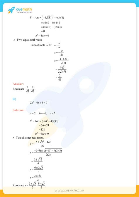 NCERT Solutions Class 10 Maths Chapter 4 Quadratic Equations Access PDF