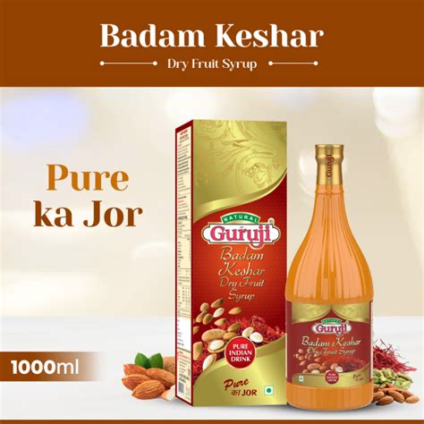 Badam Kesar Dry Fruit Syrup Guruji Thandai