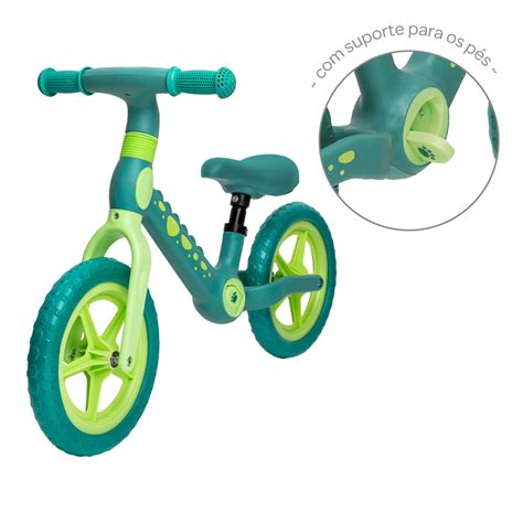 Bicicleta Buba Verde - Confira Bicicleta de Equilíbrio - Dino - Verde - Buba - Rihappy - Ri Happy