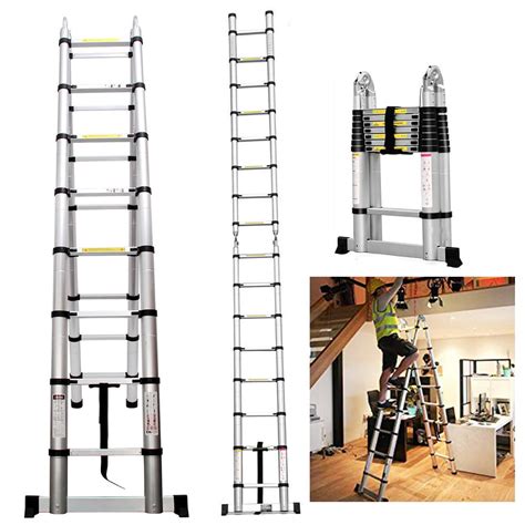 Ladder A Frame Telescopic Ladder M Aluminum Telescoping Extension A