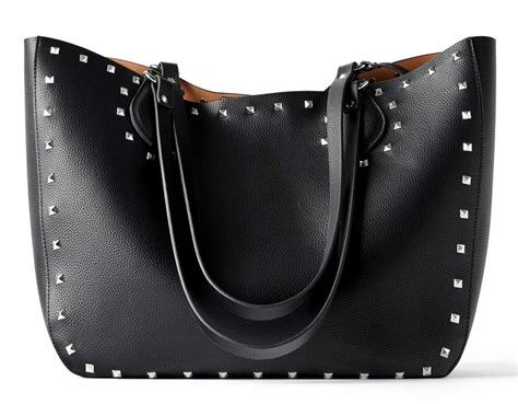 Zara Torebka Shopper Czarna Z D Etami Hot Tusk A Oficjalne Archiwum Allegro