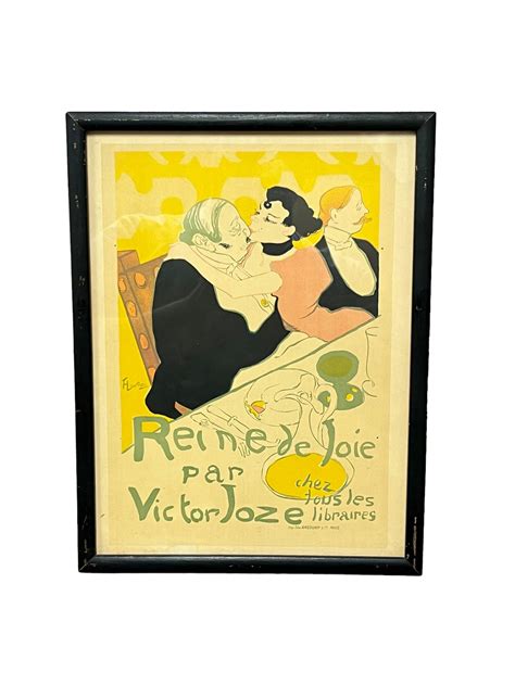 Toulouse Lautrec Lithograph Vintage Poster Reine De Joie Auction