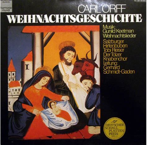 Orff Weihnachtsgeschichte Vinyl LP Schallplatte Carl Orff