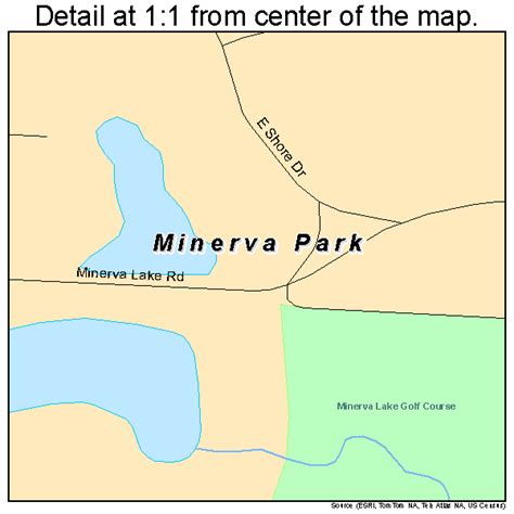 Minerva Park Ohio Street Map 3950862