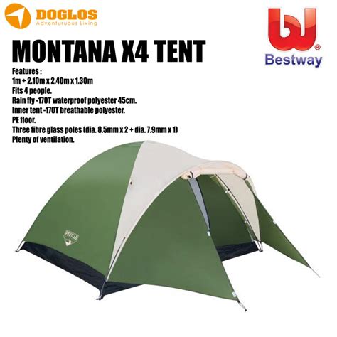 Jual Tenda Gunung Bestway Montana Pavillo Orang Camping Outdoor