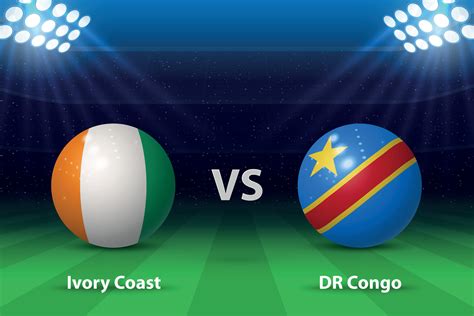 Ivory Coast vs DR Congo. knockout Semi-final stage Africa 2023, Soccer ...