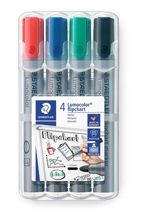 STAEDTLER LUMOCOLOR 356 Pack De 4 Marqueurs Permanents Pointe Ogive