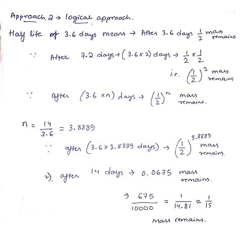 Solved The Half Life Of Radium Is About Days What