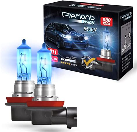 Amazon Diamond Vision 2x H11 12V 60 55W Xenon Look Halogen Car