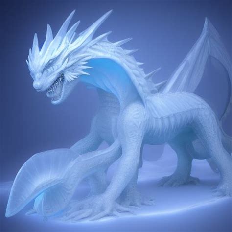 Best AI Photo: Ice sculpture of a ice dragon | Promptify