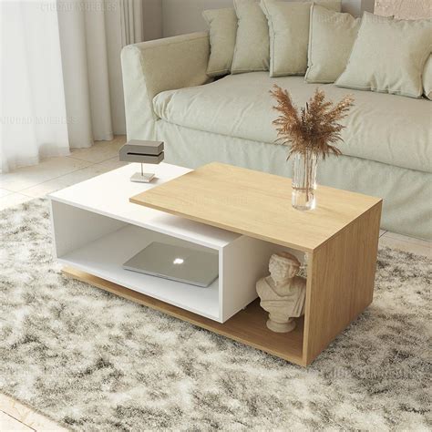 Mesa Ratona Madera Living Cm Ciudad Muebles