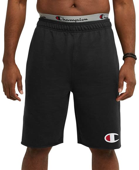 Champion Mens Big And Tall Powerblend Graphic 10 Fleece Sweat Shorts