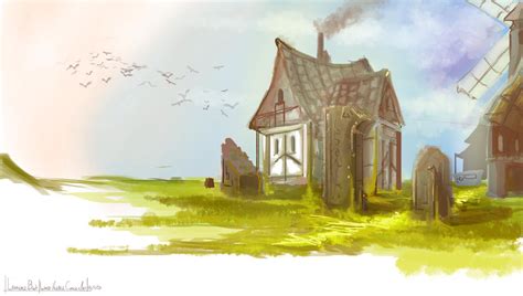 Island Village Concept Art By Thefipmip On Deviantart