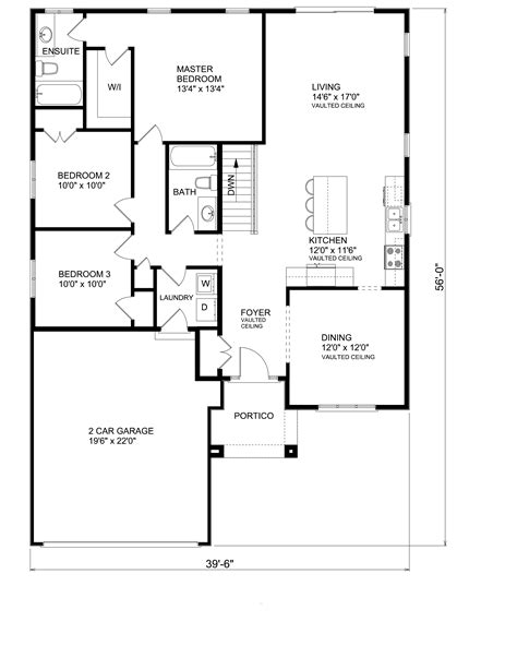 2 Bedroom Bungalow Floor Plans Canada | Floor Roma