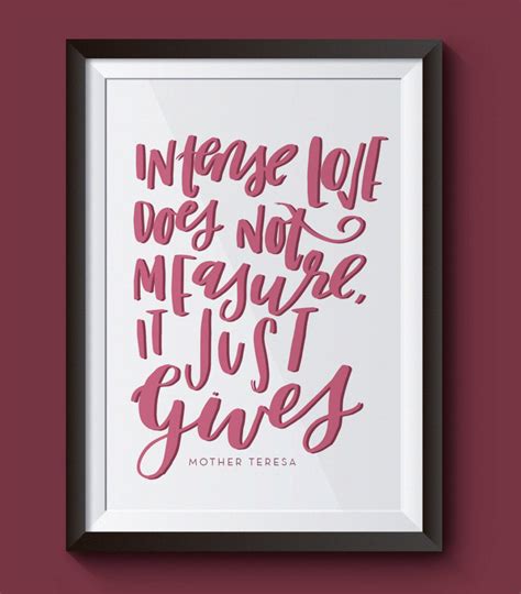 Mother Teresa Love Quote instant Download - Etsy