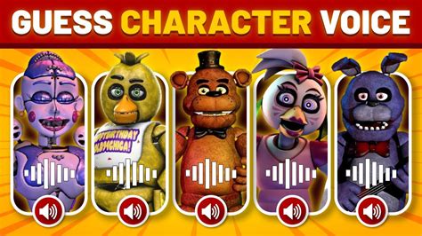 Guess The Fnaf Character By Voice And Emoji Fnaf Quiz Five Nights