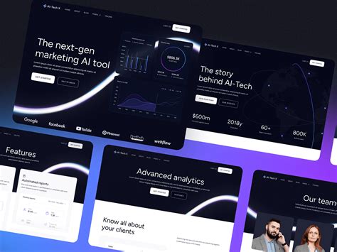 Ai Tech X Ai Webflow Template On Behance