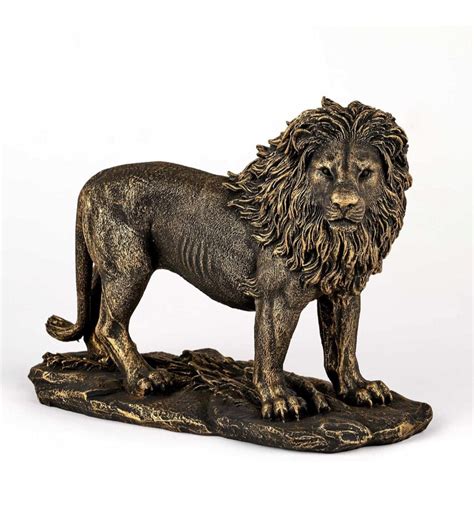 Very Realistic Lion Sculpture, Lion King Sculpture, Antic Bronze Statue ...