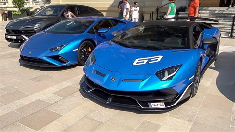 Supercars In Monaco Vol Veyron Vitesse Aventador Svj