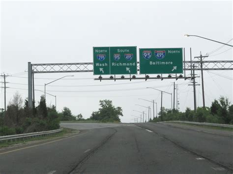 Maryland Interstate 295 Northbound Cross Country Roads