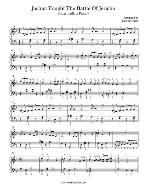 Joshua Fought The Battle Of Jericho Sheet Music