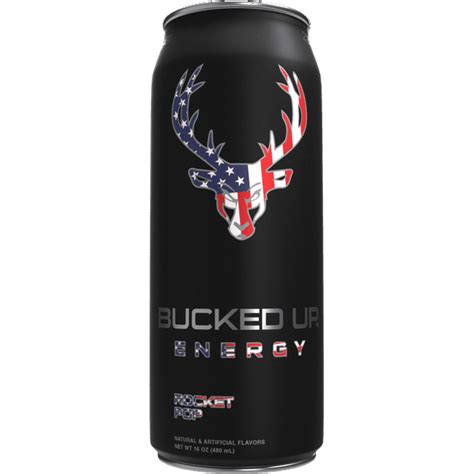 Bucked Up Energy Drink 300mg Caffeine Rocket Pop 16 Fl Oz