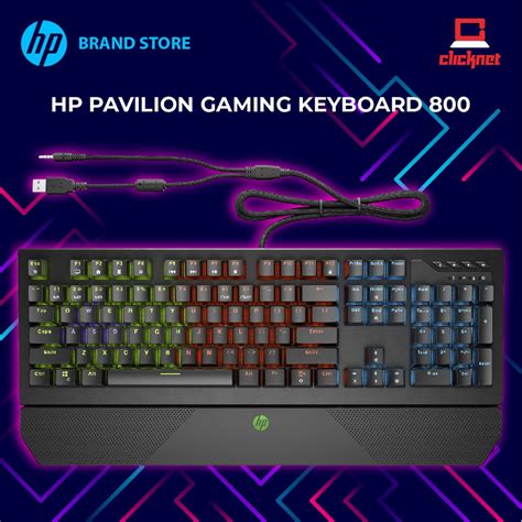 HP Pavilion Gaming Keyboard 800 RGB Shopee Malaysia