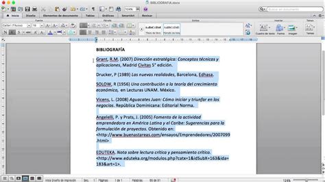 Como Ordenar La Bibliograf A Por Orden Alfab Tico En Microsoft Word Ii