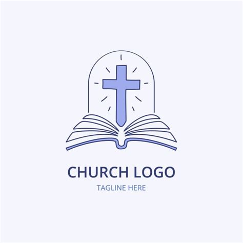 Free Linear Monocolor Special Grace Church Logo Template