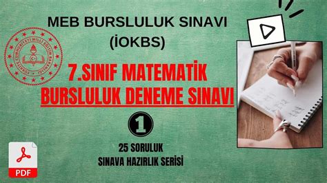 Sinif Bursluluk Sinavi Matemat K Denemes Sinav Kazandiran