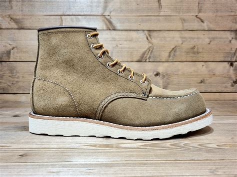 Red Wing Classic Moc Toe Boots Suede The Whitby Cobbler