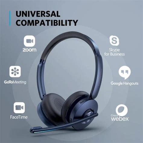 Anker PowerConf H700 - Active Noise Cancelling Bluetooth Headset with ...