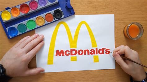 How To Draw Mcdonalds Logo How to draw the mcdonalds logo mcdonald s logo drawing carefree kevin ...