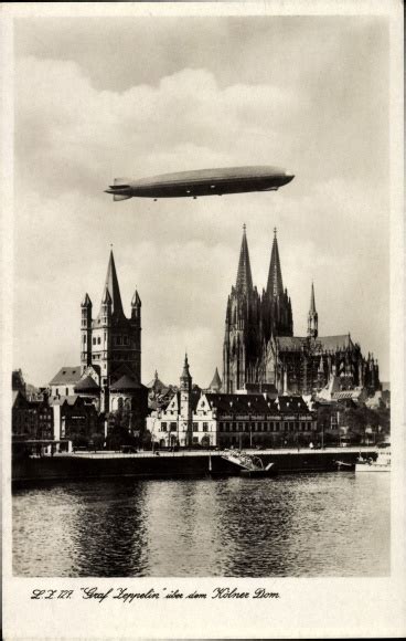 Ansichtskarte Postkarte Zeppelin Luftschiff Lz Graf Akpool De