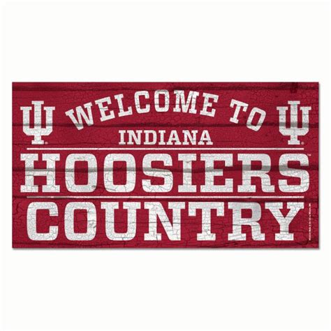 Indiana Hoosiers Hoosier Country Sign 13x24" – Gameday Spirit Fanstore