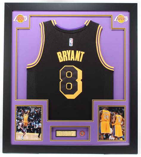 Kobe Bryant Lakers 33x37 Custom Framed Jersey Display with Kobe Bryant ...