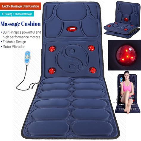 IMeshbean Electric Massage Cushion Mat Infrared Heating Full Body