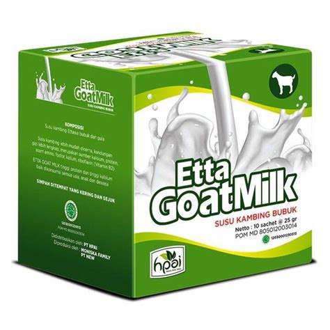 Etta Goat Milk Hpai Susu Kambing Etawa Sachets Lazada Indonesia