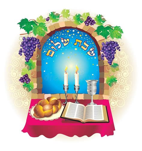 Shabat Shalom Stock Vector Illustration Of Judaica Book 21565720