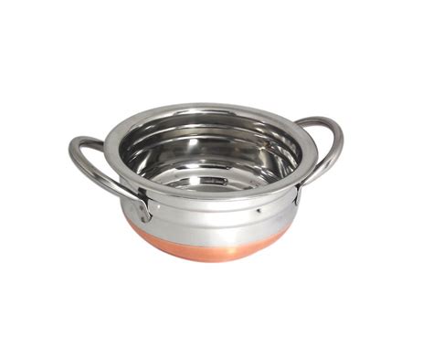 Bartan Hub No Coating Stainless Steel Handi 20 Cm 1000 Ml Buy Online