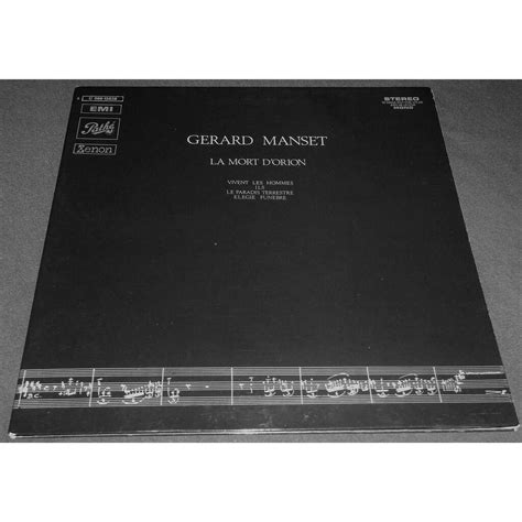 La Mort D Orion By Gerard Manset LP Gatefold With Alancat Ref 122470557