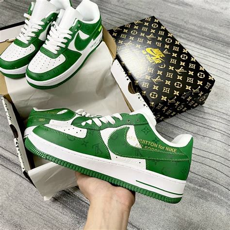 Giày Nike AF1 LV xanh lá rep 1:1 - Góc Của Nhỏ