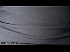 Secretary In Pencil Skirt Stockings And White Blouse Sex Meeting On A Table Ends With Cum On