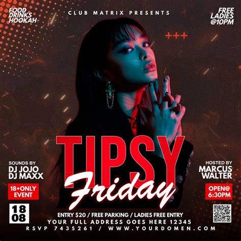 Tipsy Friday Template Postermywall